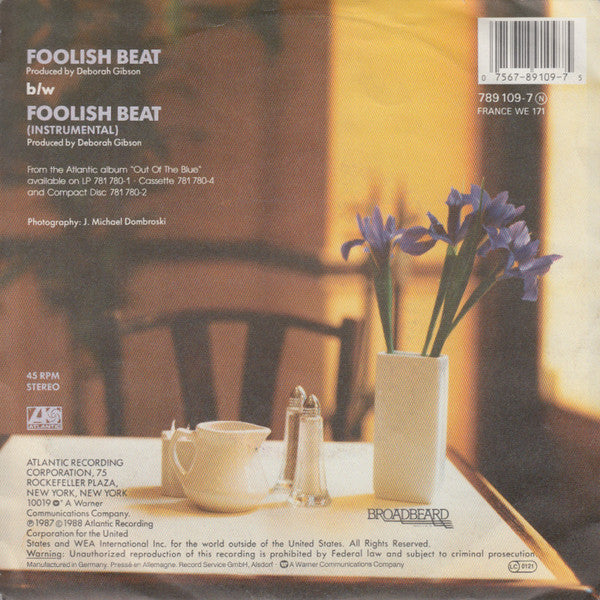 Debbie Gibson : Foolish Beat (7", Single)