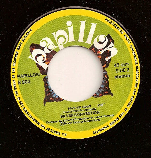 Silver Convention : Save Me (7", Single)