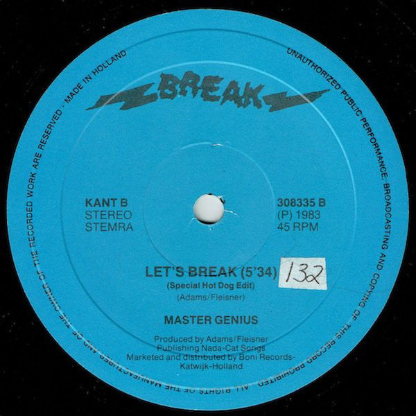 Master Genius : Let's Break (12")