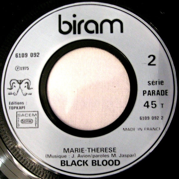 Black Blood (2) : A.I.È A Mwana (7", Single)