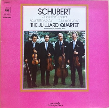 Franz Schubert, Juilliard String Quartet & Bernard Greenhouse : Quintet In C Major = Quintet In C-Dur = Quintette En Ut (LP, RE, Gat)