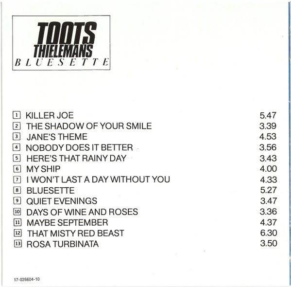 Toots Thielemans : Bluesette (CD, Comp, RE)