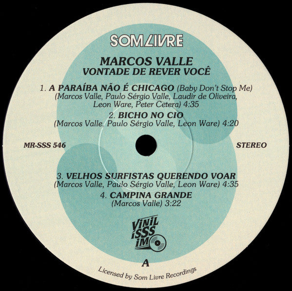 Marcos Valle : Vontade De Rever Você (LP, Album, RSD, RE)