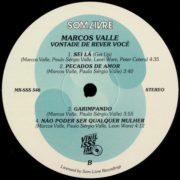 Marcos Valle : Vontade De Rever Você (LP, Album, RSD, RE)