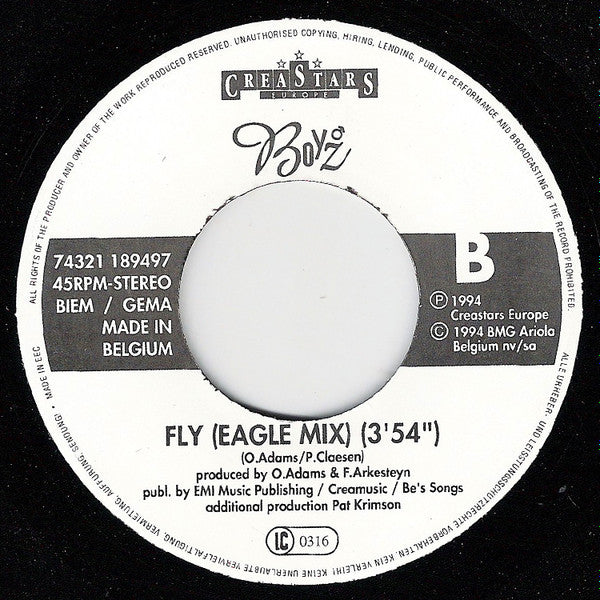 Boyz : Fly (7", Single)