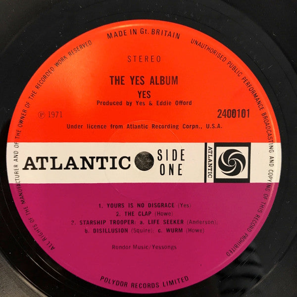 Yes : The Yes Album (LP, Album)