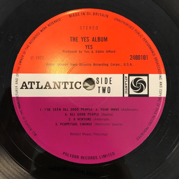 Yes : The Yes Album (LP, Album)
