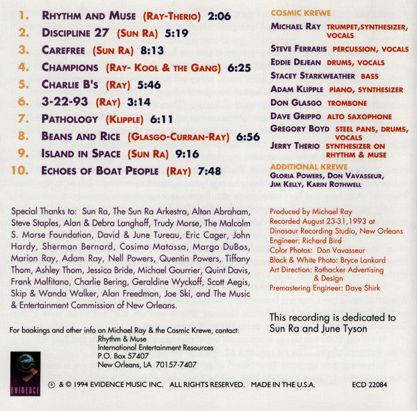 Michael Ray And The Cosmic Krewe : Michael Ray & The Cosmic Krewe (CD, Album)