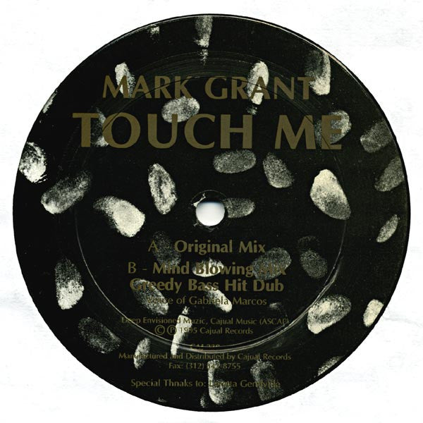 Mark Grant : Touch Me (12")