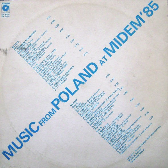 Various : Music From Poland At Midem '85 (2xLP, Comp)