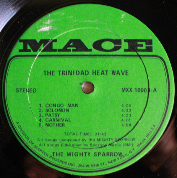 Mighty Sparrow : Trinidad Heat Wave (LP, Album)