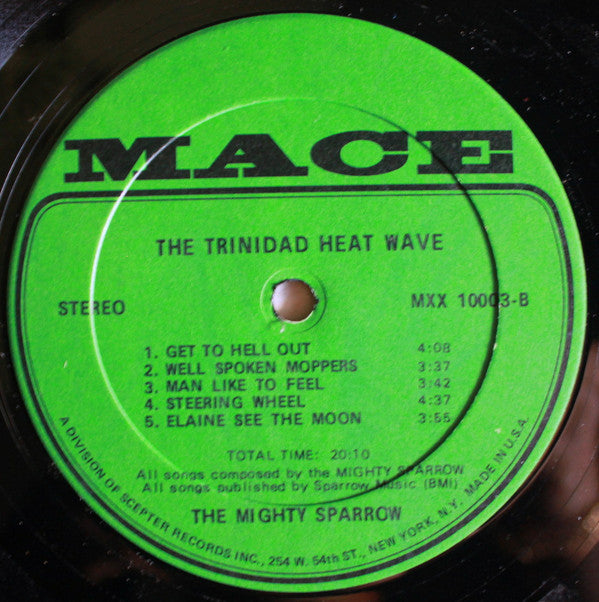 Mighty Sparrow : Trinidad Heat Wave (LP, Album)