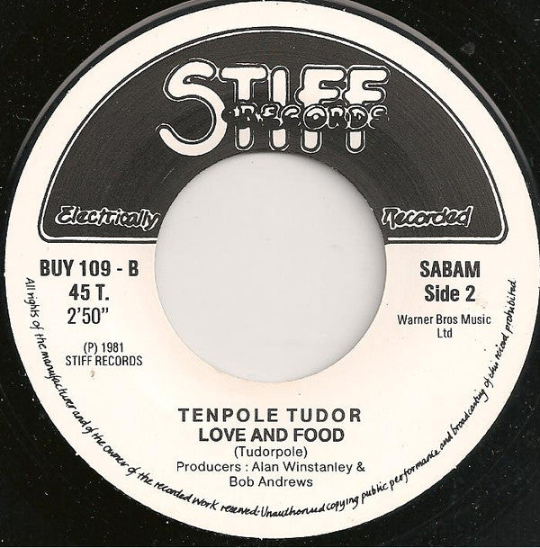 Tenpole Tudor : The Swords Of A Thousand Men (7", Single)