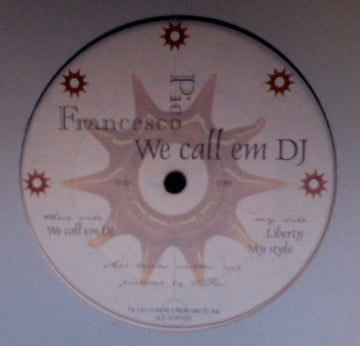 Francesco Pico : We Call Em DJ (12", Maxi)