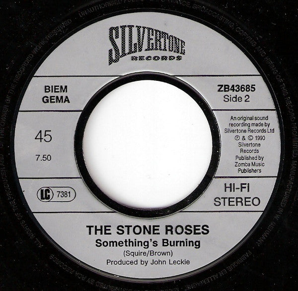 The Stone Roses : One Love (7", Single)