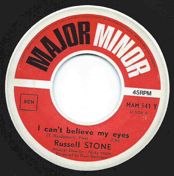 Russell Stone : I Can't Believe My Eyes (7", Single)