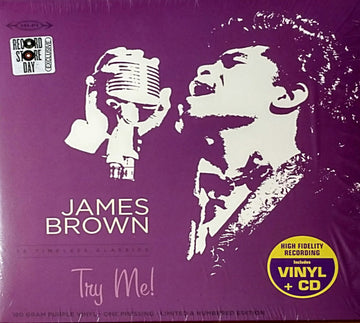 James Brown : Try Me! (LP, Comp, Ltd, Num, RM, Pur + CD, Comp, Ltd)