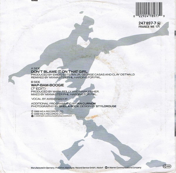 Matt Bianco : Don't Blame It On That Girl (7", Single)