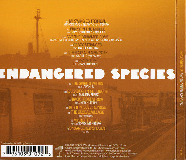 Nickodemus : Endangered Species (CD, Album, RE)