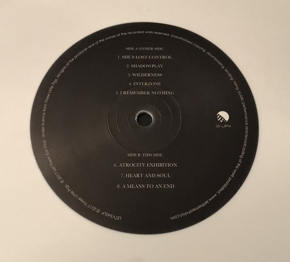 Peter Hook And The Light : Unknown Pleasures Tour 2012 Live In Leeds Volume Two (LP, Album, RSD, Ltd, Whi)