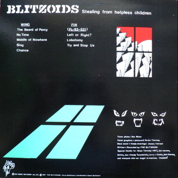 Blitzoids : Stealing From Helpless Children (LP, Album)