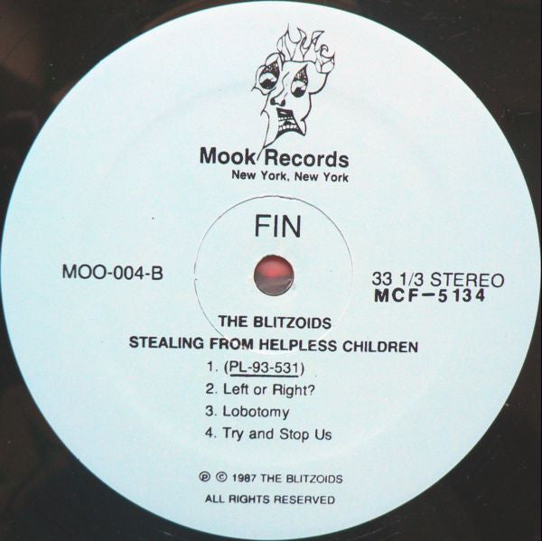Blitzoids : Stealing From Helpless Children (LP, Album)