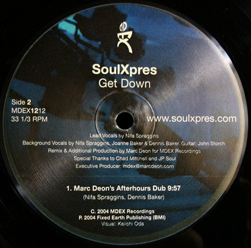 SoulXpres : Get Down-Mixes (12")