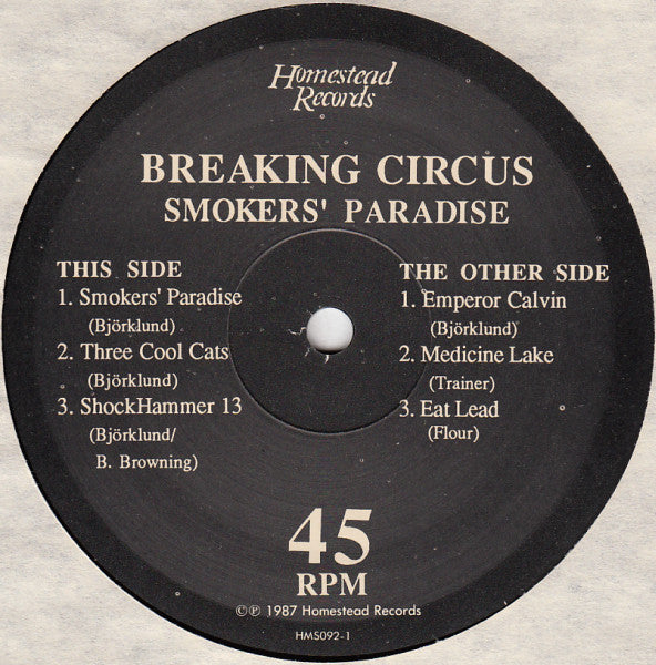 Breaking Circus : Smokers' Paradise (12", EP)