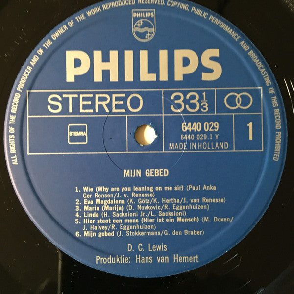 D.C. Lewis : Mijn Gebed (LP, Album)