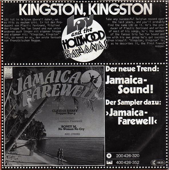 Lou And The Hollywood Bananas* : Kingston, Kingston (7", Single, Inj)