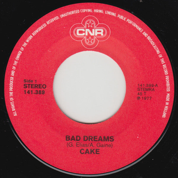 Cake (3) : Bad Dreams (7", Single)