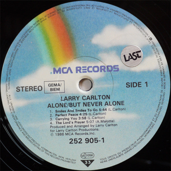 Larry Carlton : Alone/But Never Alone (LP, Album)