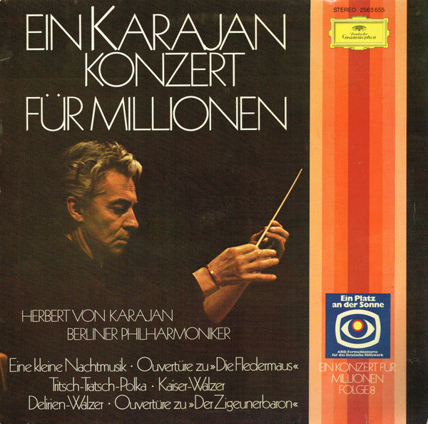 Herbert von Karajan, Berliner Philharmoniker : Ein Karajan Konzert Für Millionen (LP, Comp)