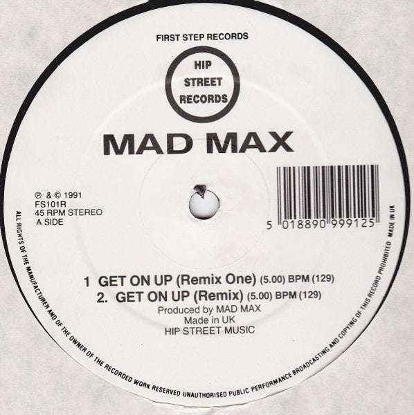 Mad Max (2) : Get On Up (Remix) (12")