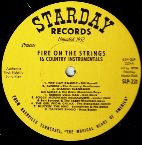 Various : Fire On The Strings (LP, Comp, Mono)