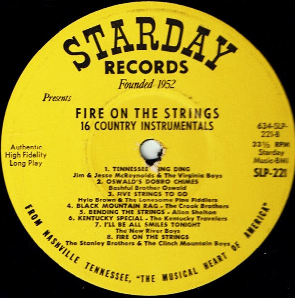 Various : Fire On The Strings (LP, Comp, Mono)