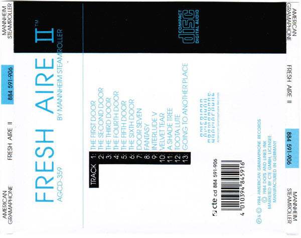 Mannheim Steamroller : Fresh Aire II (CD)