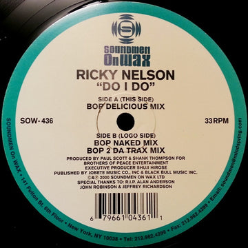 Ricky Nelson : Do I Do (12")