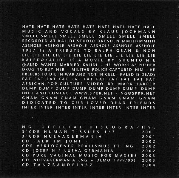 Nueva Germania : Tanzbande 1937 (CD, Album, Enh, Ltd)