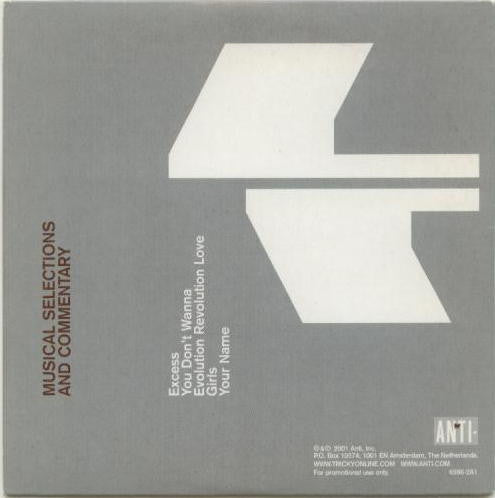 Tricky : Blowback - Musical Selections And Commentary (CD, Promo, Smplr, Car)