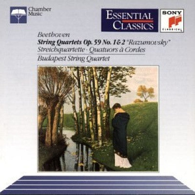 Ludwig Van Beethoven / Budapest String Quartet : String Quartets Op. 59 No. 1&2 (CD, Album, Comp)