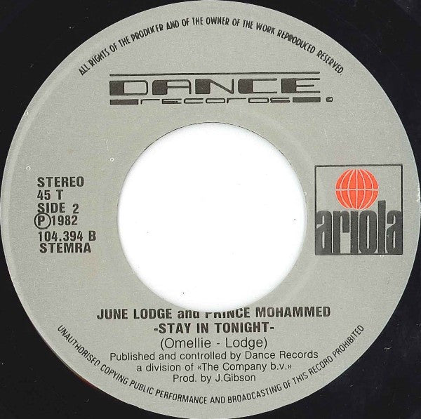 June Lodge And Prince Mohammed : Someone Loves You Honey / One Time Daughter (7", Single)