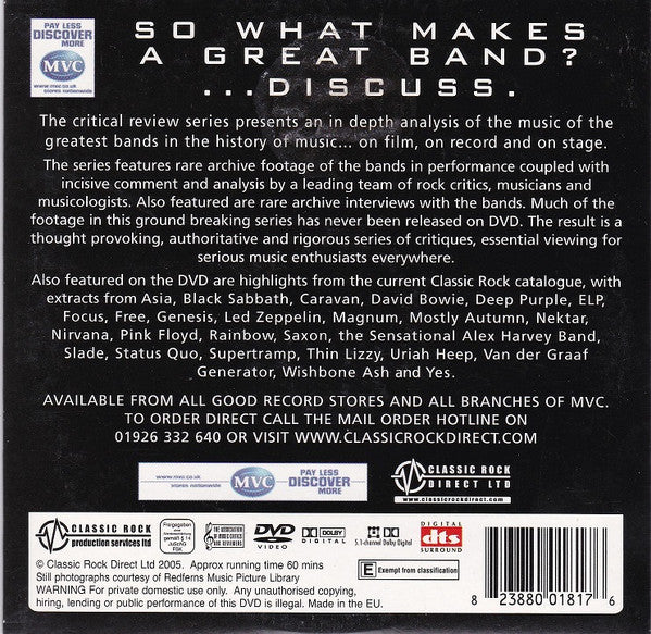 Various : Inside The Music (The Ultimate In Music Criticism) (DVD-V, Comp, Dol)
