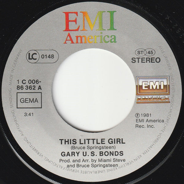 Gary U.S. Bonds : This Little Girl (7", Single)