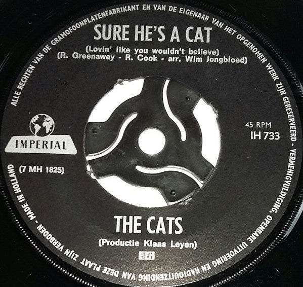 The Cats : Sure He's A Cat (7", Single)