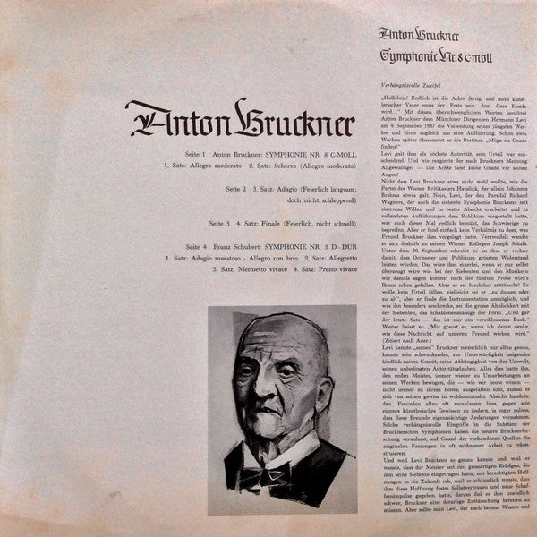 Anton Bruckner / Franz Schubert – Concertgebouworkest, Eduard van Beinum : Symphonie Nr. 8 c-moll / Symphonie Nr. 3 D-dur (2xLP, Album, Mono, Dlx)