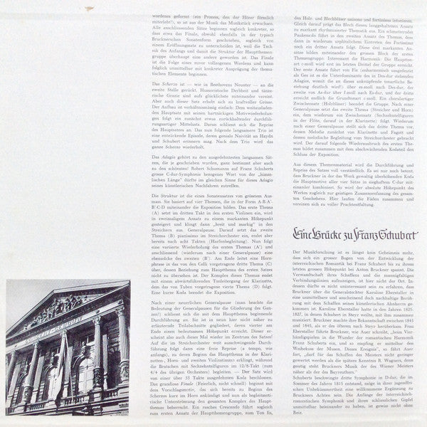 Anton Bruckner / Franz Schubert – Concertgebouworkest, Eduard van Beinum : Symphonie Nr. 8 c-moll / Symphonie Nr. 3 D-dur (2xLP, Album, Mono, Dlx)