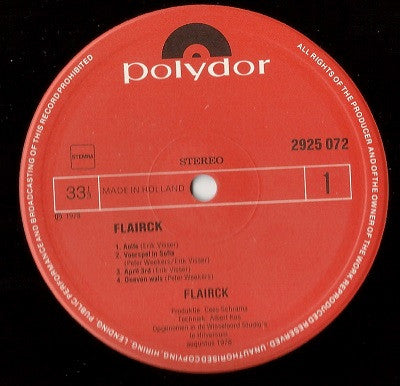 Flairck : Variaties Op Een Dame (LP, Album, Tit)