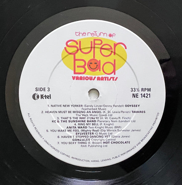 Various : The Return Of Super Bad (2xLP, Comp, Gat)