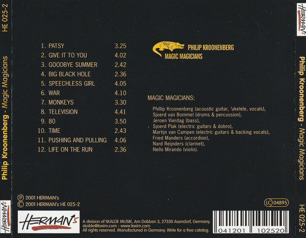 Philip Kroonenberg : Magic Magicians (CD, Album)
